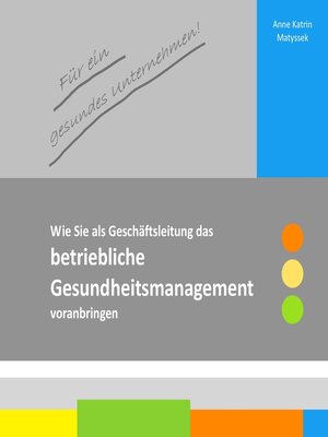 cover image of Für ein gesundes Unternehmen!